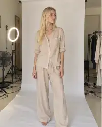 Vika at a catalogue shoot in Versova